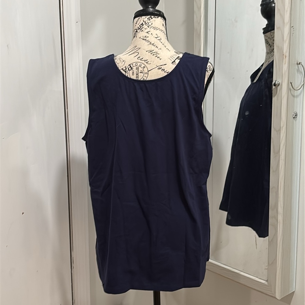 Jessica London Dark Blue Tank Top 18/20 - Picture 4 of 5
